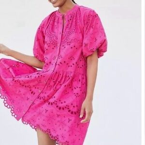 Anthropologie Tullulah Eyelet Dress